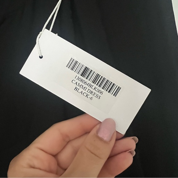 Reformation Cammi Mini Dress in Black - Picture 3 of 9